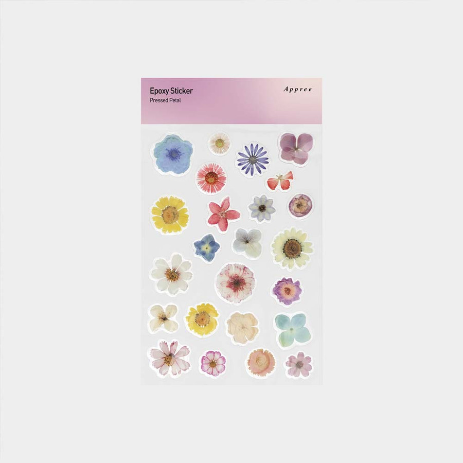 Appree Pressed Flower Petals Epoxy Sticker