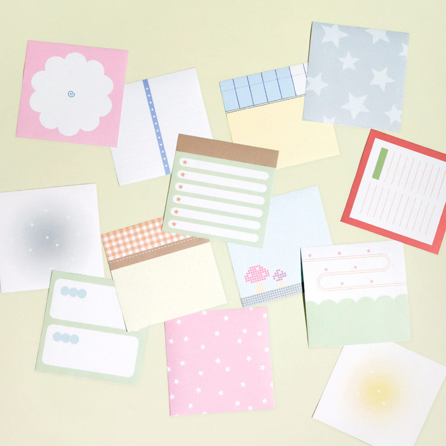 Pack of 20 sheets - Be On D Mix And Match Memo Paper Sticker Pack