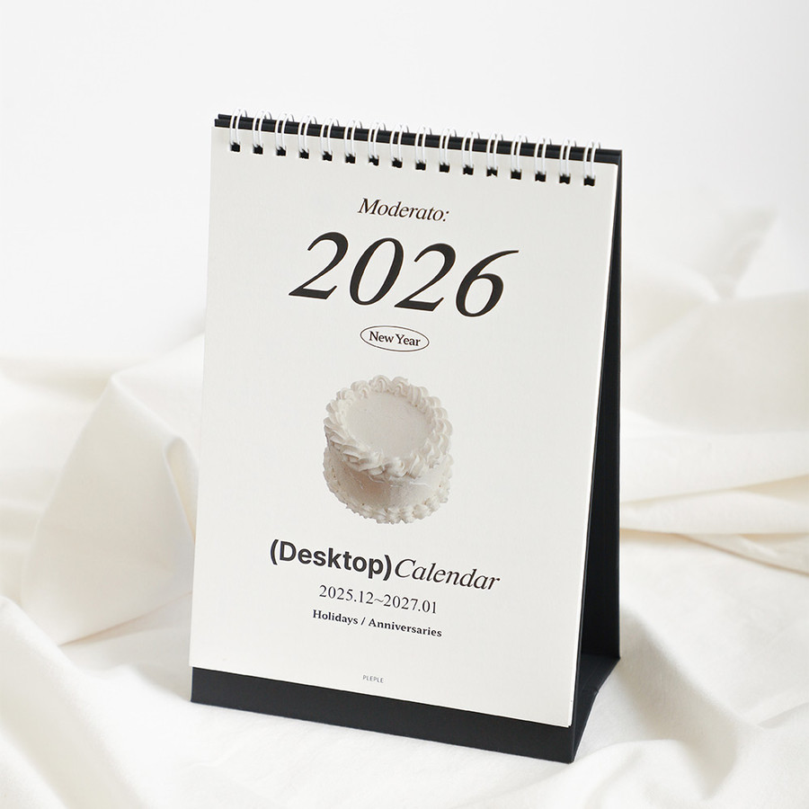 PLEPLE 2026 Moderato Desk Calendar