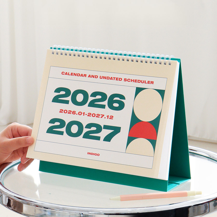 Indigo 2026-2027 Gibon Desk Calendar