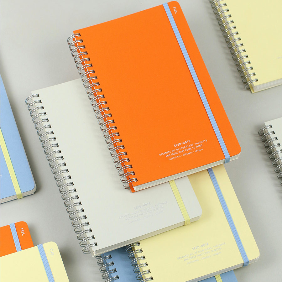 Paperian Flat Seed Large Blank Notebook