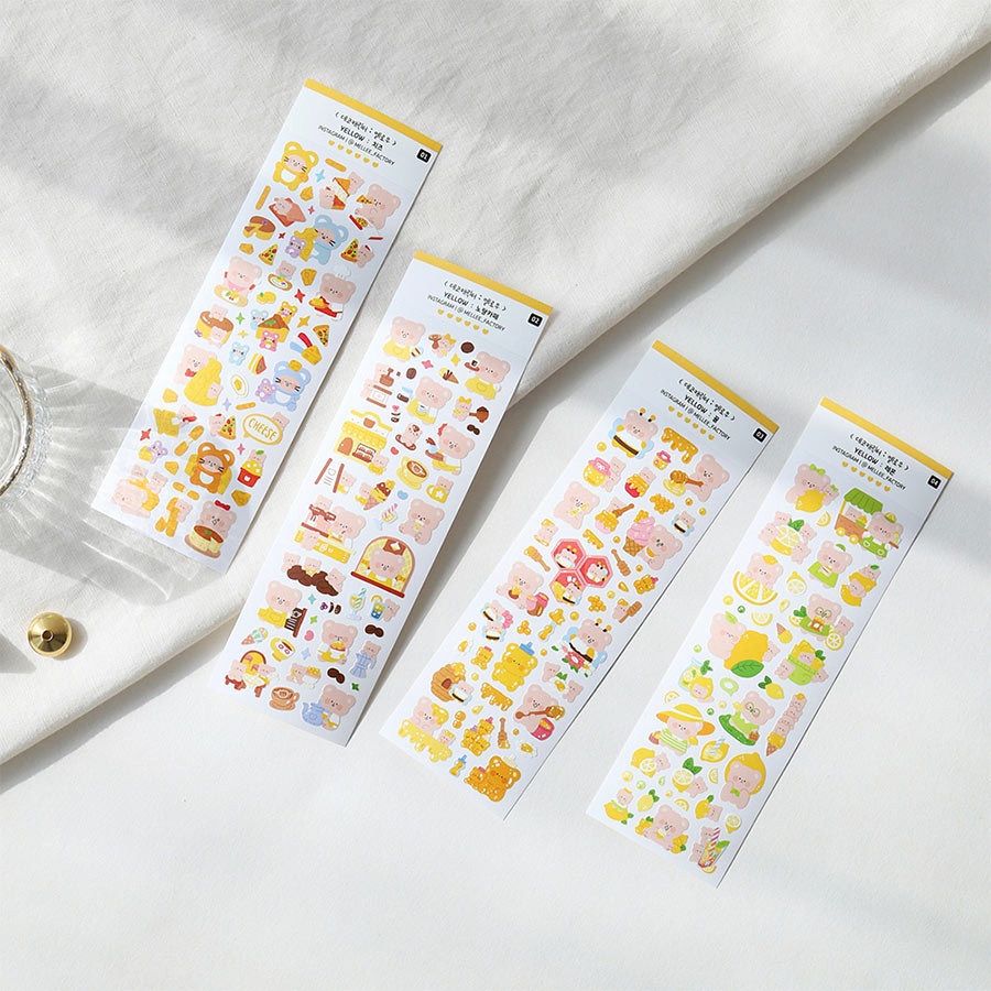 Deco Character Yellow Holographic Sticker Pack