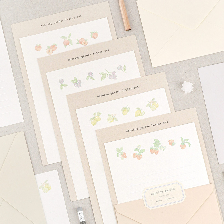 Dash and Dot Morning Garden Letter And Envelop Set