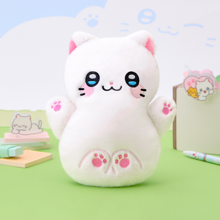 Meow Man Cute Cat Plush Zipper Pouch