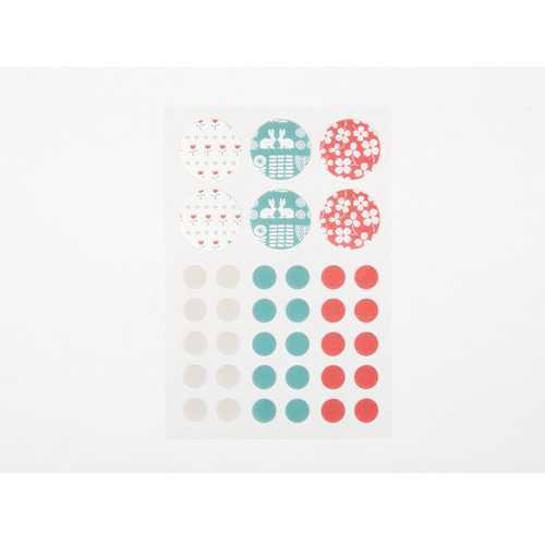 Dailylike Circle patterns paper Masking sticker set - Alley