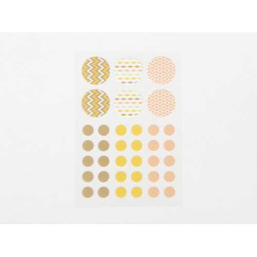 Dailylike Circle patterns paper Masking sticker set - Street