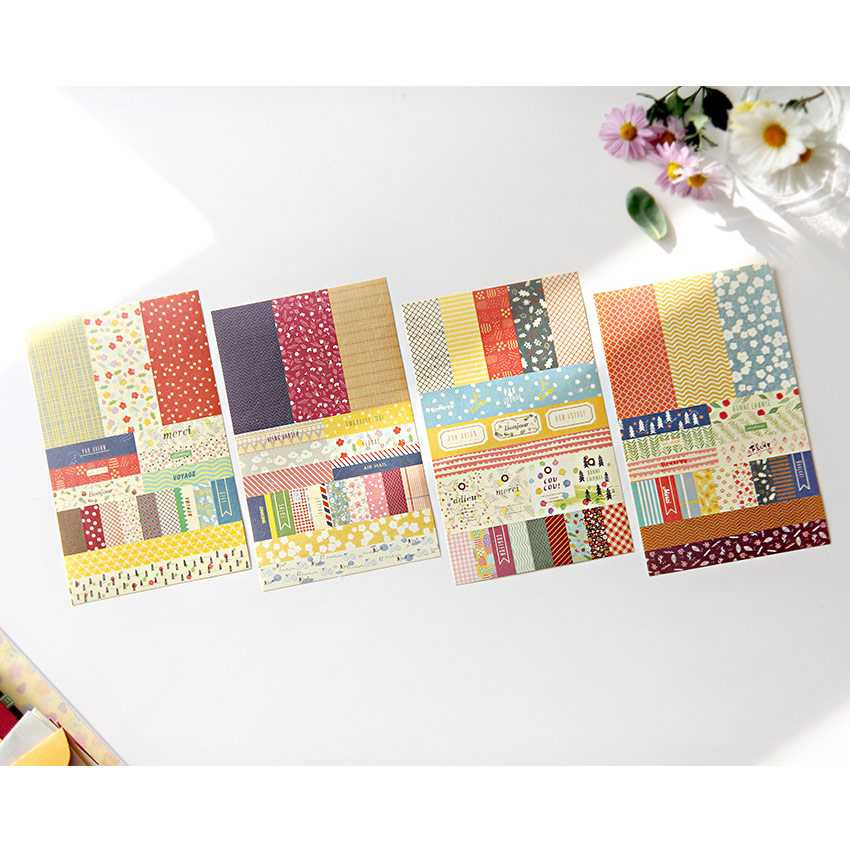 Gunmangzeung Petit deco paper sticker set 8 sheets ver.3
