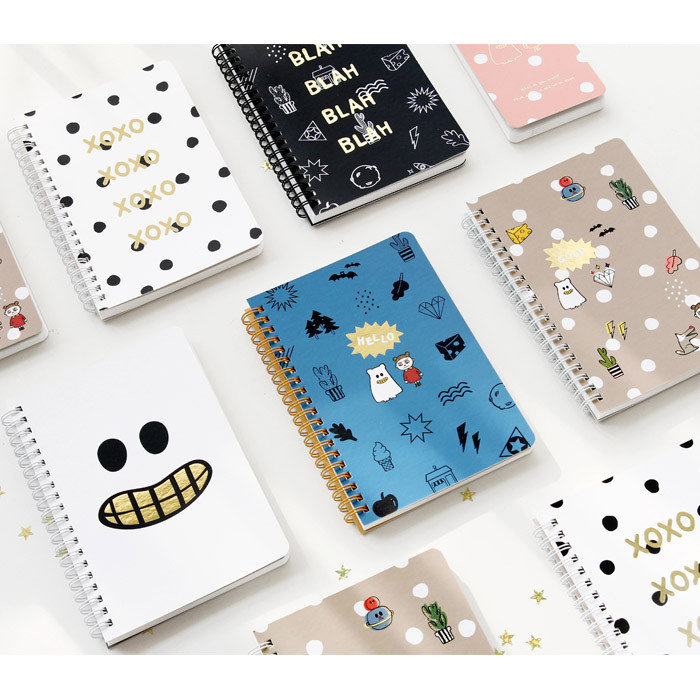 Ghost pop wirebound medium lined notepad
