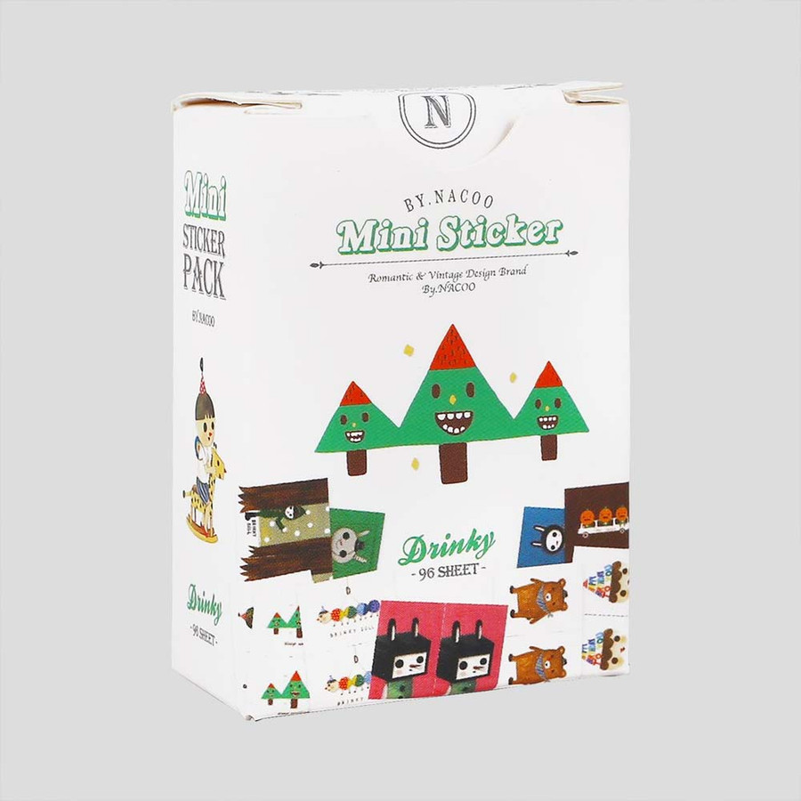 Nacoo Drinky Mini Label Sticker Pack