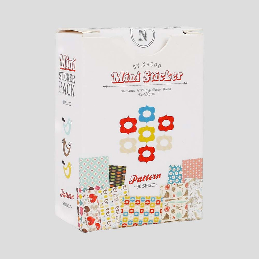 Nacoo Pattern Mini Label Sticker Pack