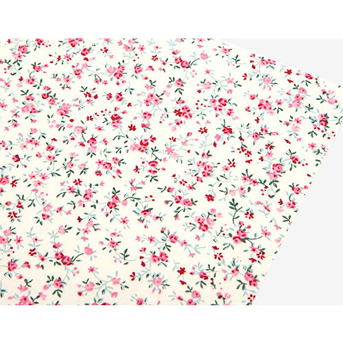 Fabric sticker 1 sheet A4 size - First love flower