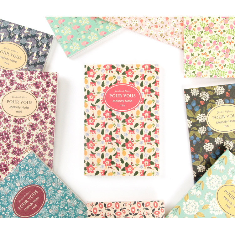 Pour vous melody lined notebook small