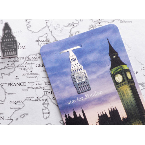 Aim for london steel bookmark