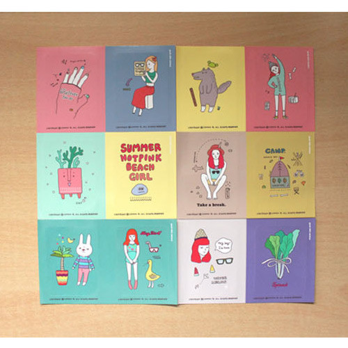 Big point paper sticker set 02