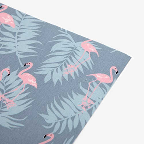 Fabric sticker 1 sheet A4 size - Charming flamingo 