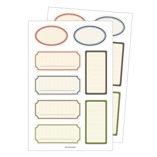 Pattern label deco stickers