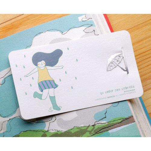 Bookfriends Raining day steel bookmark