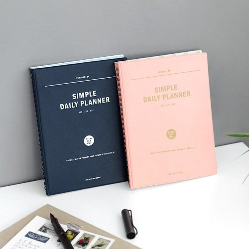 Seize the day wirebound daily undated planner by Iconic