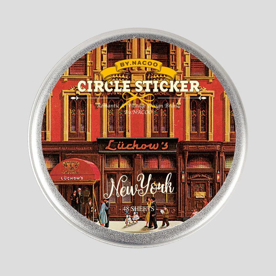 NACOO New York Sticker Pack with Tin Case