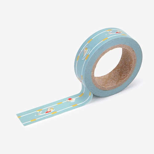 Deco 0.59"X11yd masking tape single - Swimming 