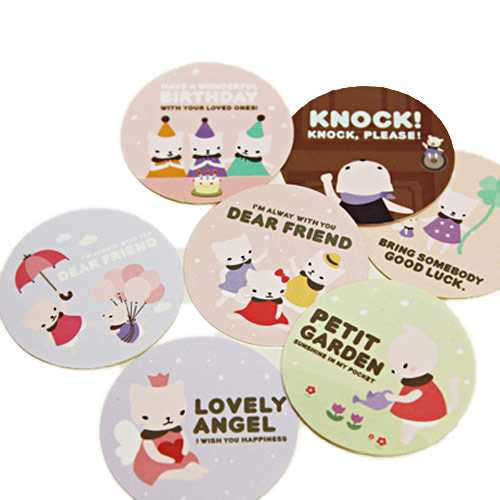 Merry cat candy powder point sticker set of 5 sheets