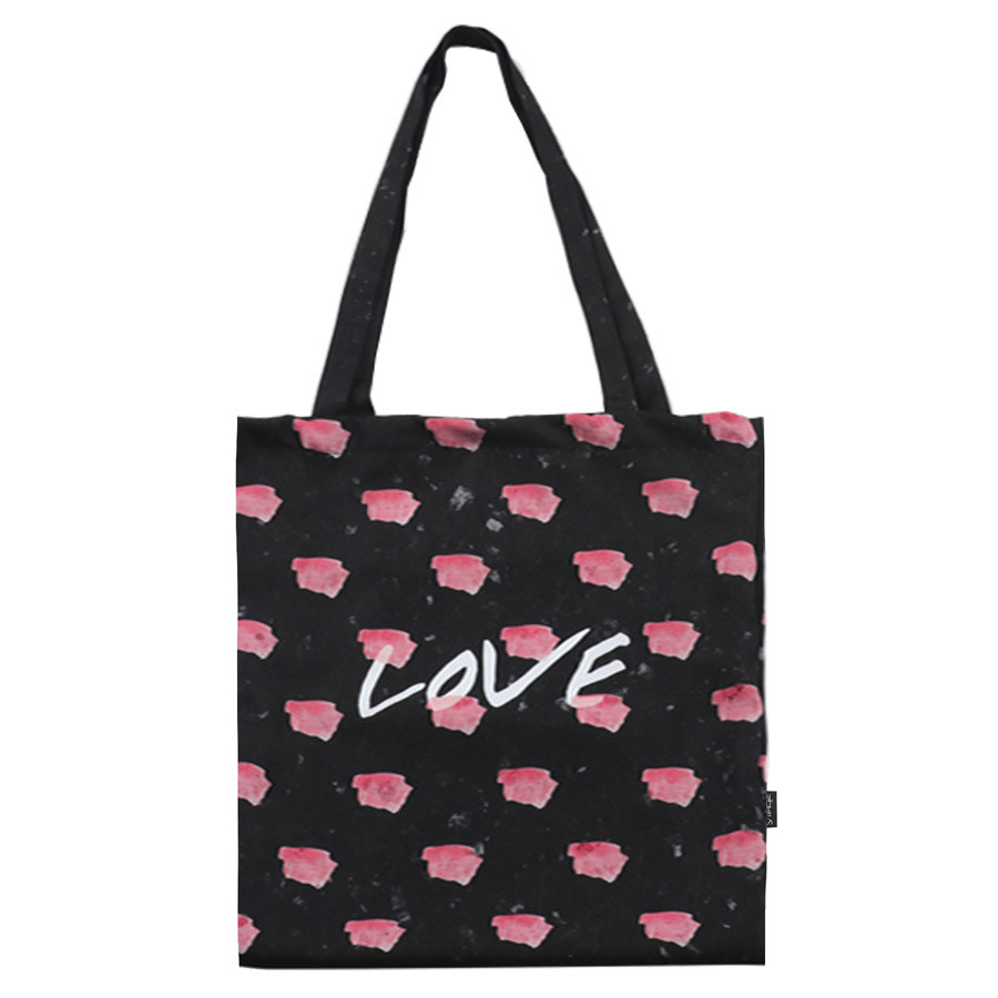 Love Polyester Oxford shoulder tote bag