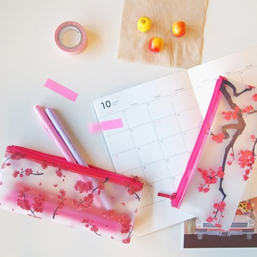 N.IVY Hongmaehwa clear zip lock multi pouch