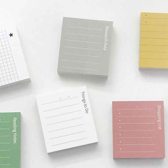 The memo index it small sticky notepad