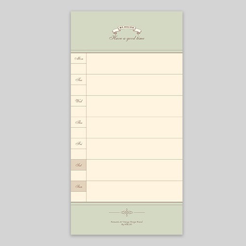 NACOO Have A Good Time Weekly Planner Notepad