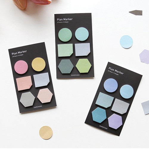 Small sticky note set for monthly and weekly plan