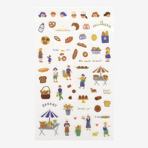Daily transparent sticker - Bakery ver2