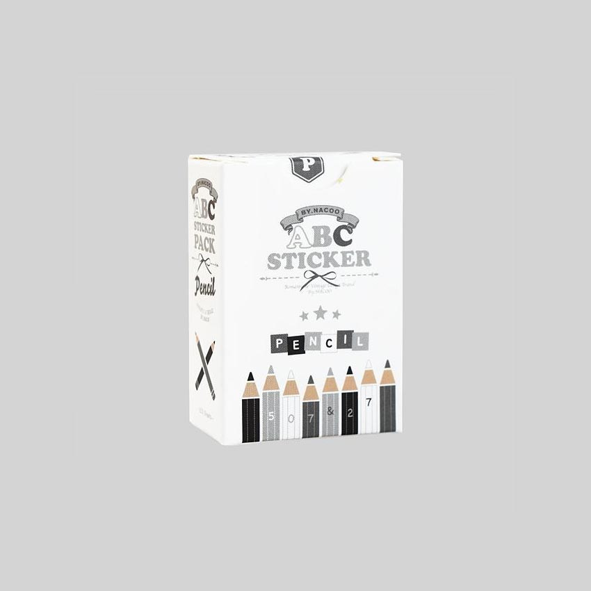 NACOO ABC Pencil Alphabet Sticker Pack