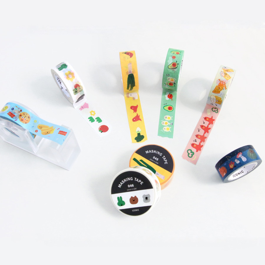 ICONIC Enjoy pattern paper deco masking tape