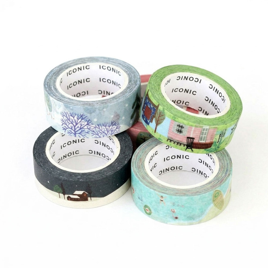 ICONIC Season pattern paper deco masking tape
