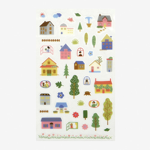 Dailylike Daily transparent deco sticker - House