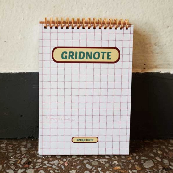 UNIVERSAL CONDITION Scrap note A5 size spiral grid notebook