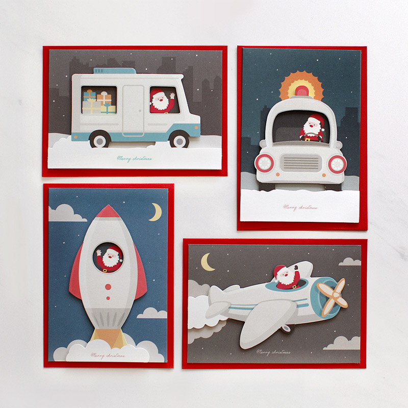 DBD Santa Christmas card with envelope