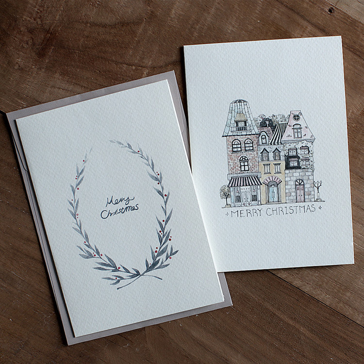 DBD Cotton 2 Christmas card with envelope