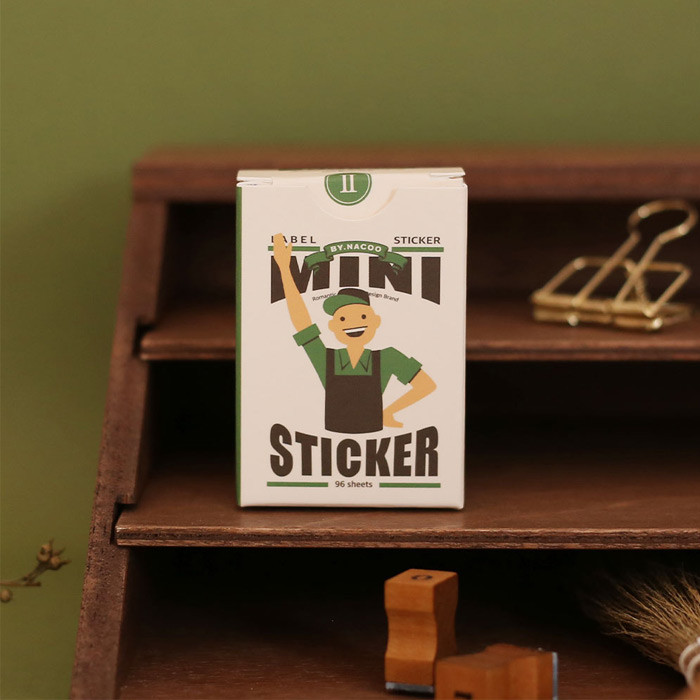NACOO Vintage 2 Mini Label Sticker Pack