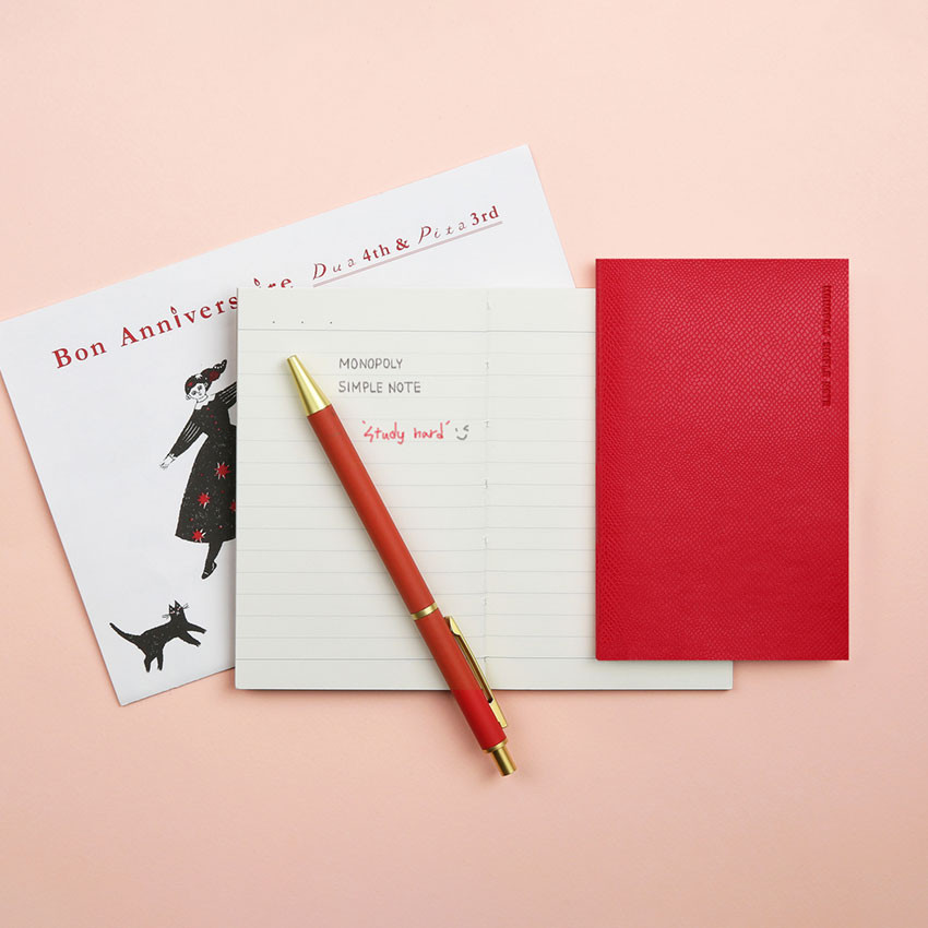 Monopoly Simple diario small lined notebook
