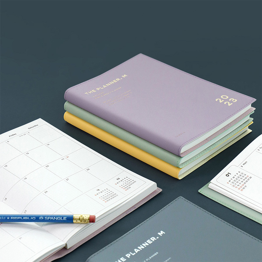 Iconic 2023 Simple small dated weekly planner scheduler diary