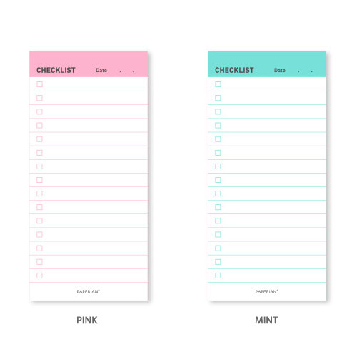 Paperian Manage series checklist notepad to do list - fallindesign