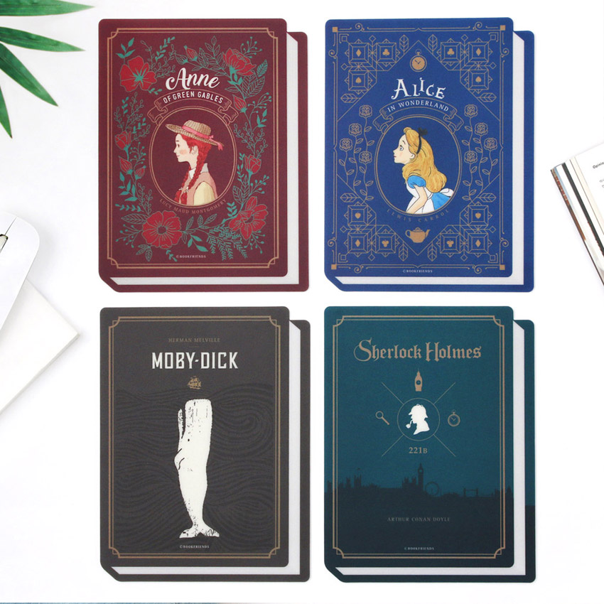 Bookfriends World literature book cover mouse pad