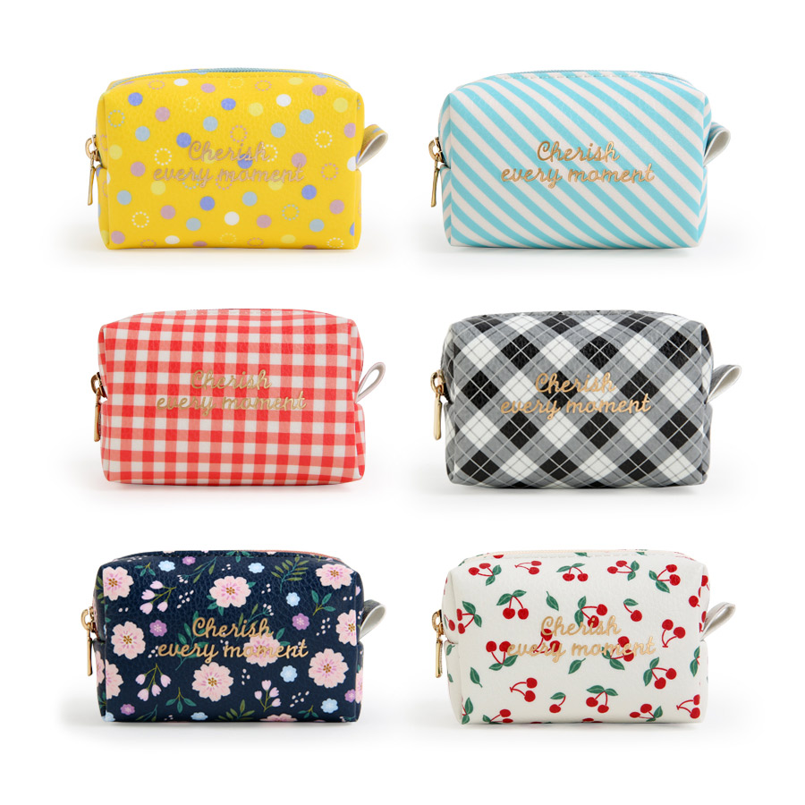 Monopoly Cherish every moment small PU zipper pouch case