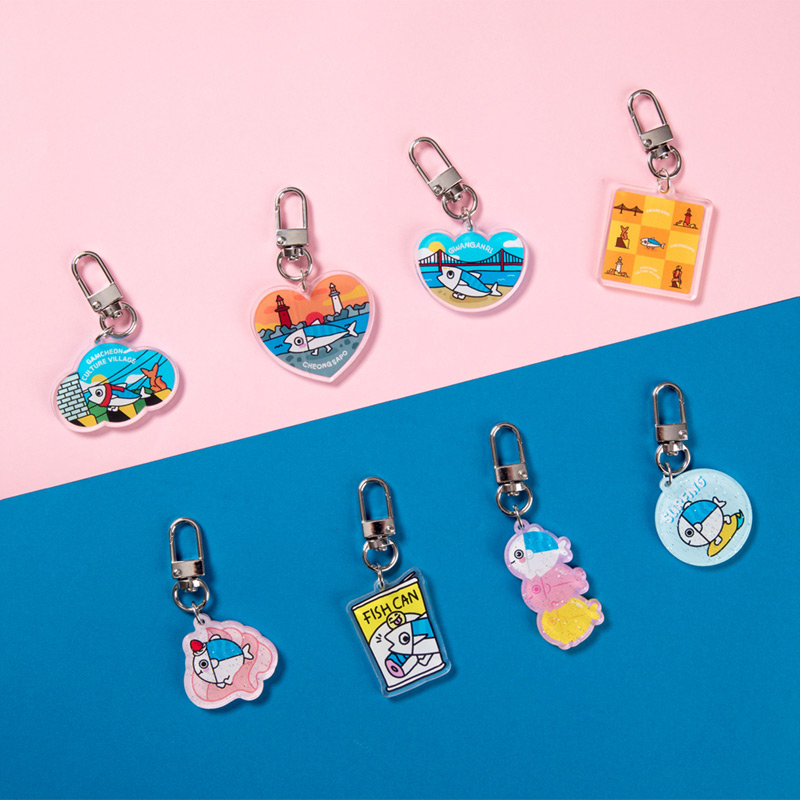 DESIGN IVY Busan Ggo deung o acrylic keyring key holder