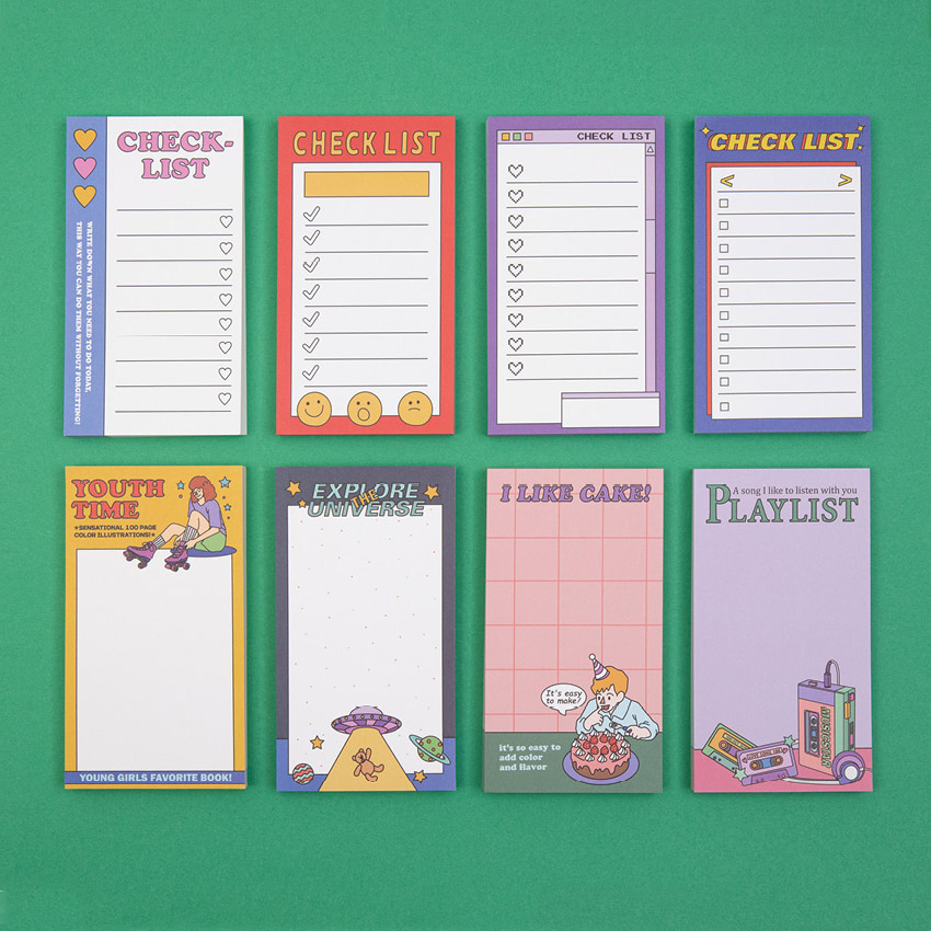 Ardium Color point checklist blank memo notepad ver2