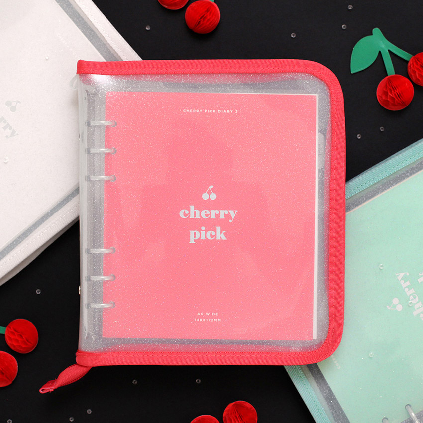 2NUL Cherry pick 6-ring dateless weekly diary planner