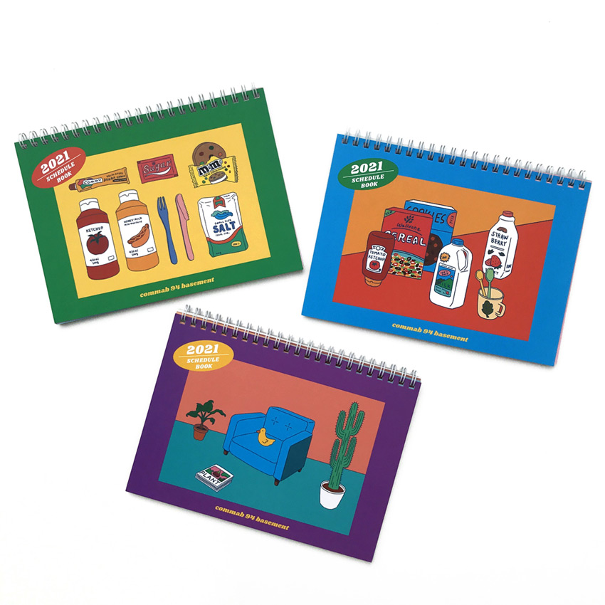Design Comma-B 2021 Retro handy dated monthly desk scheduler