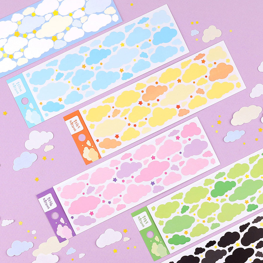 Wanna This Forest's cloud paper sticker