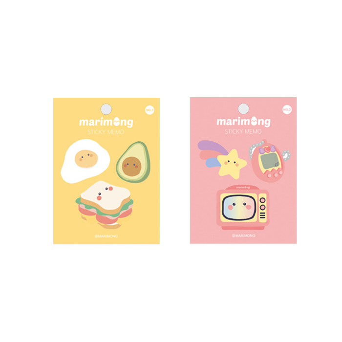 Flying Whales Marimong bookmark sticky notepad A set